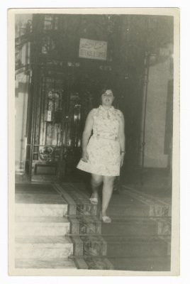 A Photograph of Haifa Irshaid at the Montaza Palace, Egypt 
