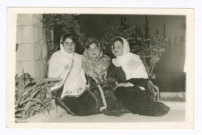 A Photograph of Haifa Irshaid with Colleagues at Mother's Day Celebration at Jenin Secondary School 