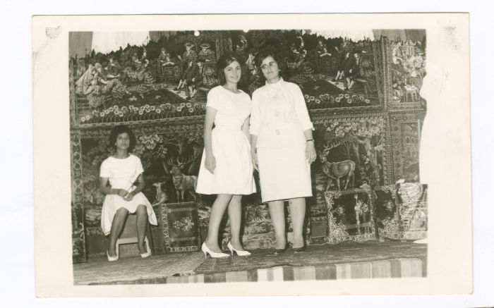 A Photograph of Ghada Rashid with Her Teacher from Naffaʿ Family 