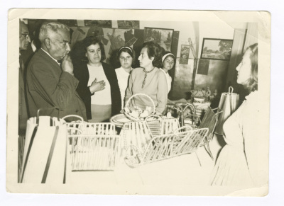 A Photograph of an Art Exhibition at Jenin Secondary School 