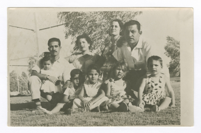 Anton Hanna Family with Neighbours in Saudi Arabia 