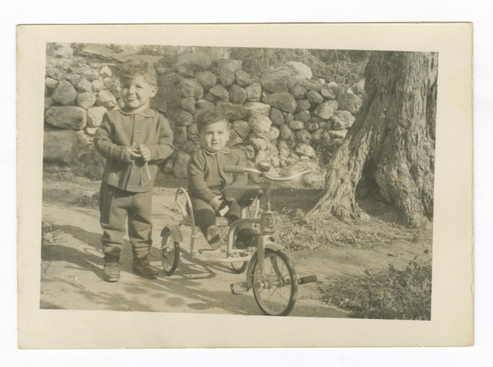 A Photograph Hasan and Ibrahim with Neighbours in Jenin 