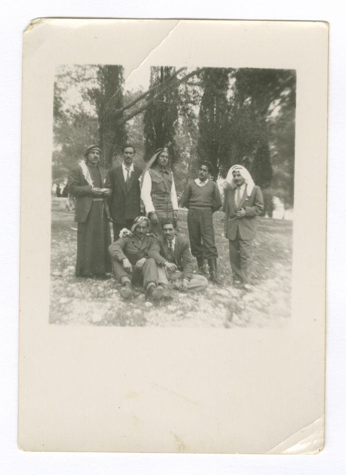 A Photograph of Anton Hanna and His Cousins in Tayibe