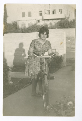 A Photograph of Haifa Irshaid at Her House in Sir, Jenin 