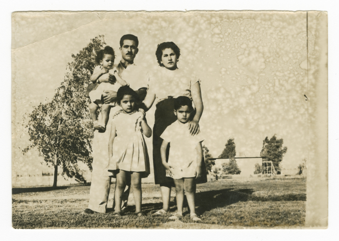 A Photograph of Anton Hanna's Family in Saudi Arabia 
