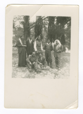 A Photograph of Anton Hanna and His Cousins in Tayibe