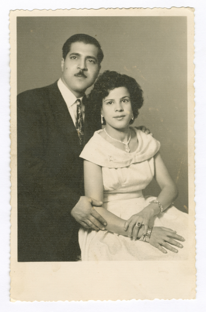 A Photograph of Anton Hanna's Cousin Hanna abu Zghir and His Wife Maily 
