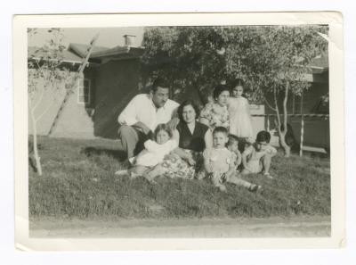 A Photograph of Anton Hanna Family with Neighbours in Saudi Arabia 