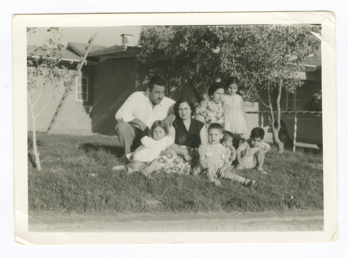 A Photograph of Anton Hanna Family with Neighbours in Saudi Arabia 