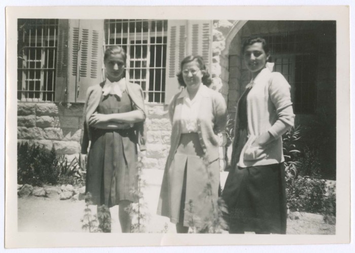 Domia Khalil Sakakini and her Students, Ramallah 