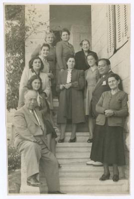 Khalil Sakakini and Family Members, Katamon Neighbourhood-Jerusalem