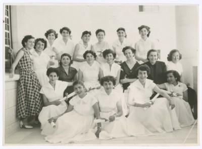 Domia Khalil Sakakini and Her Students 
