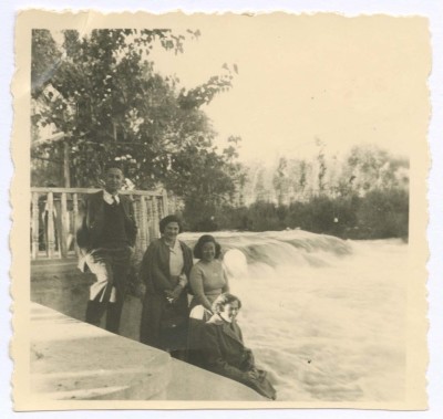 Domia and Hala Khalil Sakakini with Colleagues