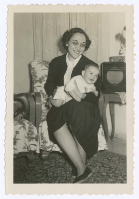 Dumia Sakakini Holding a Baby