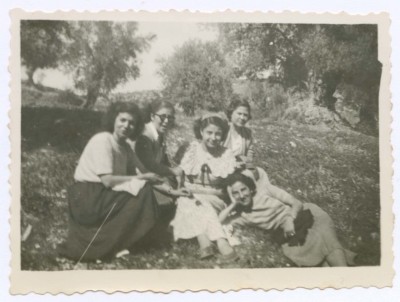 Domia and Hala Khalil Sakakini with their Colleagues 
