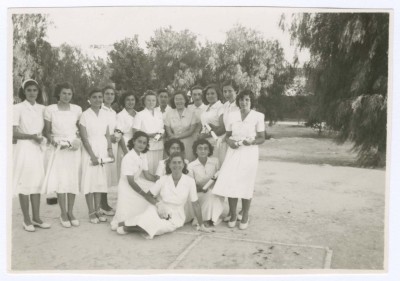 Domia Khalil Sakakini Among her Students 
