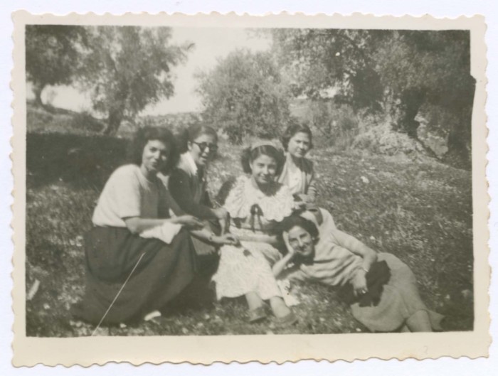 Domia and Hala Khalil Sakakini with their Colleagues 