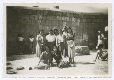 Domia and Hala Khalil Sakakini with their Colleagues 