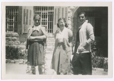 Domia Khalil Sakakini and her Students, Ramallah 