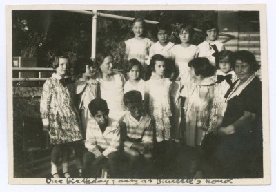 Domia and Hala Sakakini at their Birthday Party