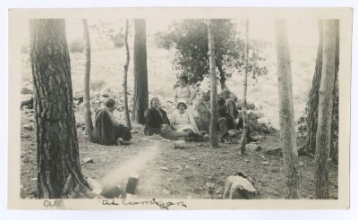 Khalil Sakakini with His Family at Cremisan Valley, Jerusalem 