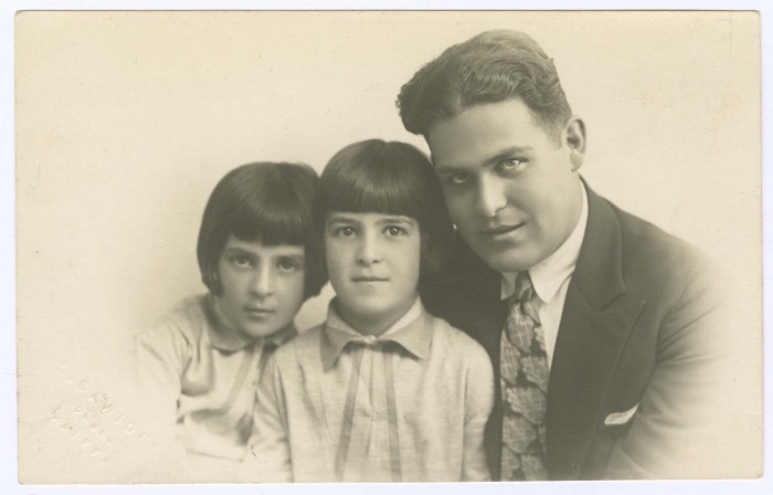 Sari Khalil Sakakini with his Sisters Domia and Hala 
