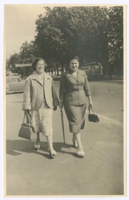 A Photograph of Domia and Hala Khalil Sakakini 