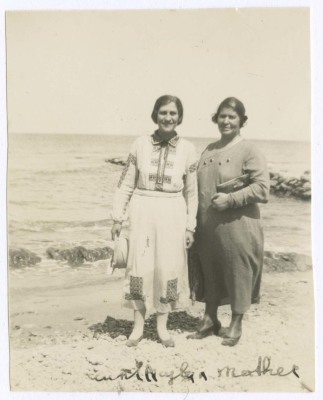 Sultana and Najla Abdo at a Beach 