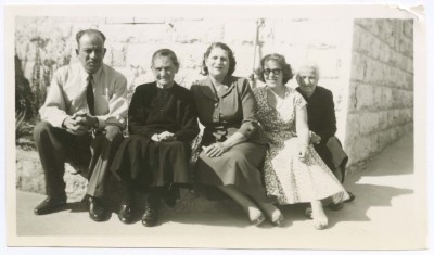 Domia Khalil Sakakini and Family Members 