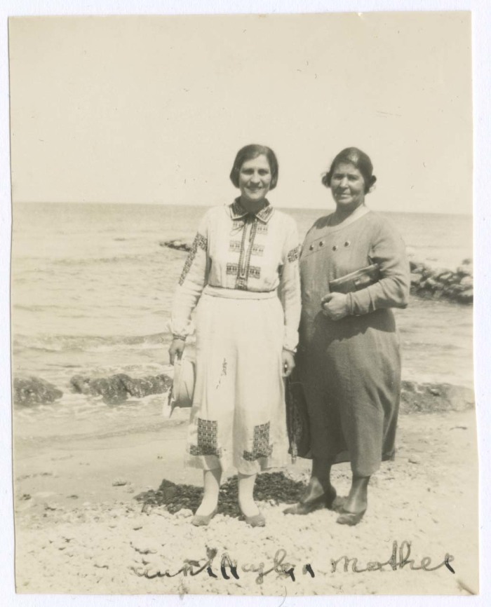 Sultana and Najla Abdo at a Beach 