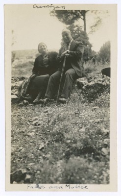 Khalil Sakakini and his Wife Sultana Abdo, Jerusalem 