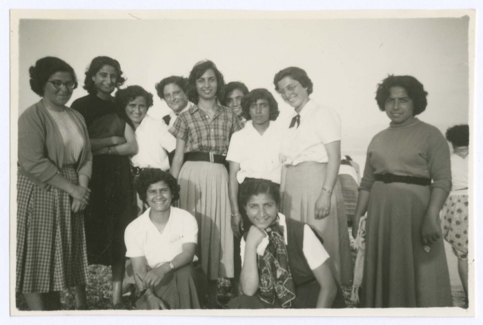 Domia Khalil Sakakini with Students and Teachers of the Friends School