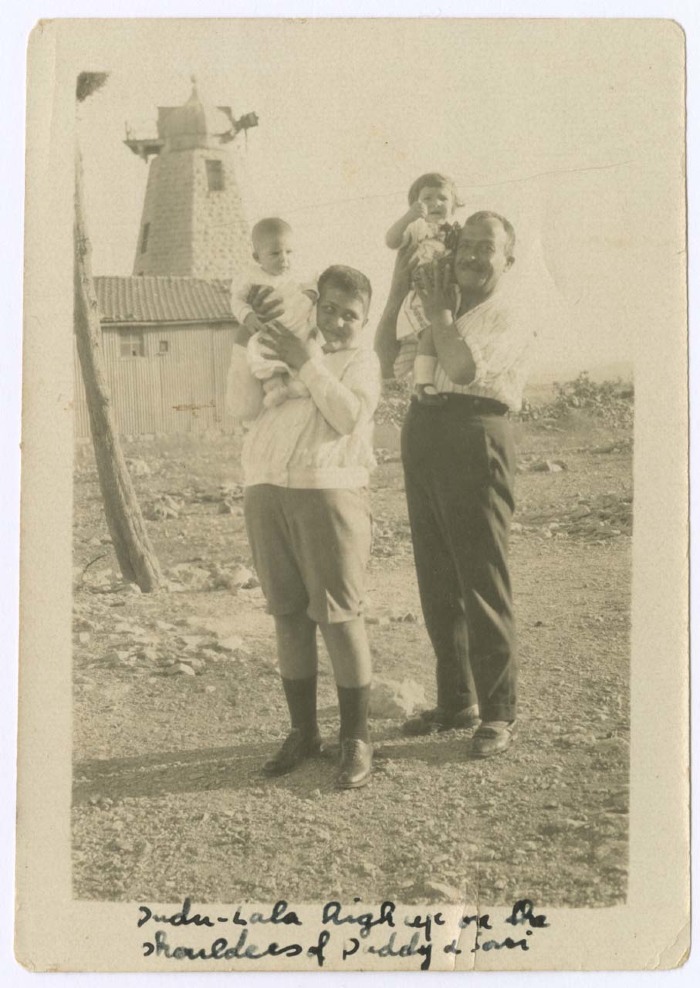 Khalil Sakakini with his Children 
