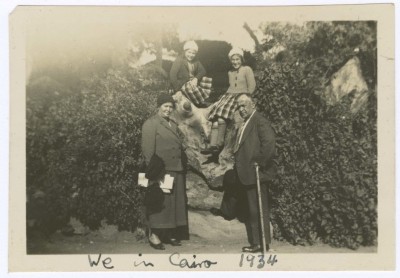 Khalil Sakakini and Family, Cairo, 1934