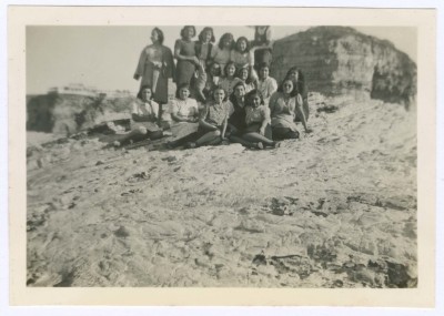 Hala Khalil Sakakini with Her Classmates, Beirut  