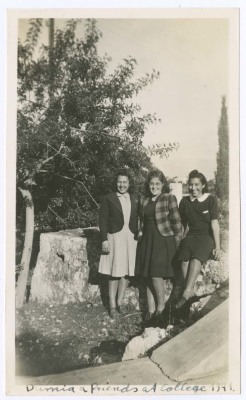 Domia Khalil Sakakini and Friends in College Circa 1941