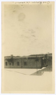 The House of Khalil Sakakini Covered in Snow 
