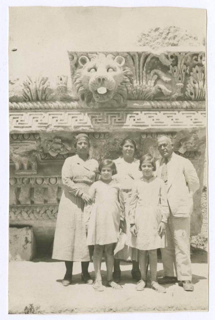 Khalil Sakakini and Family, Baalbek, Lebanon 