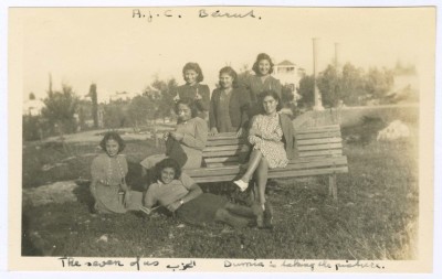 Hala Khalil Sakakini with her Colleagues in Beirut,1942