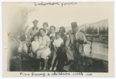 Khalil Sakakini with His Family and the Davey