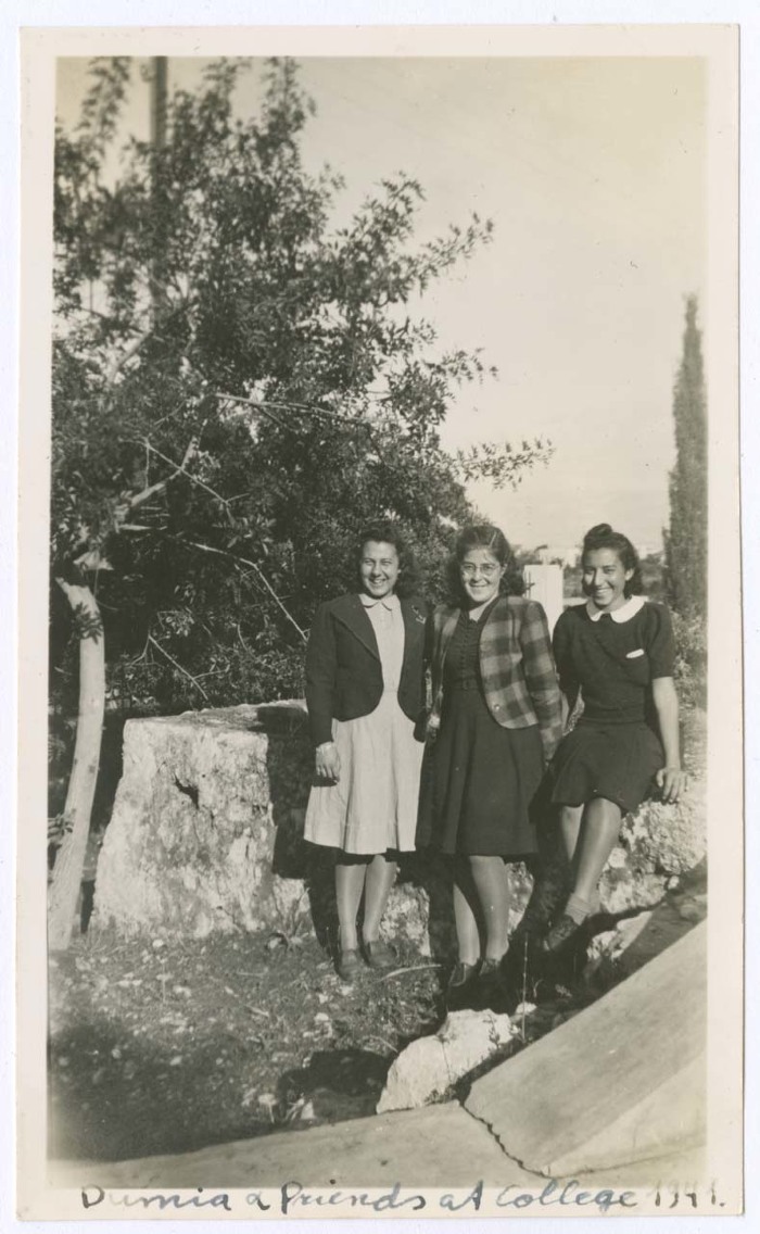 Domia Khalil Sakakini and Friends in College Circa 1941