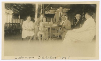 Khalil Sakakini and His Family, Lebanon, 1941