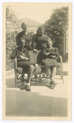 Hala and Domia Sakakini with Others 