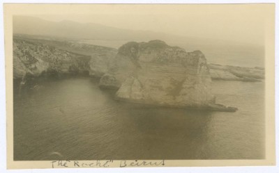 A Photograph of Raouche Rocks in Beirut 