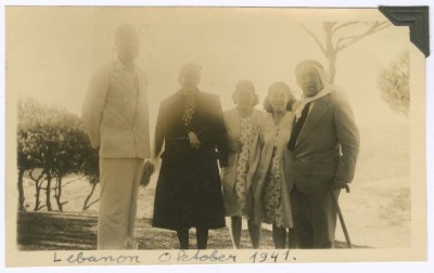 Khalil Sakakini and His Family, Lebanon Circa 1941
