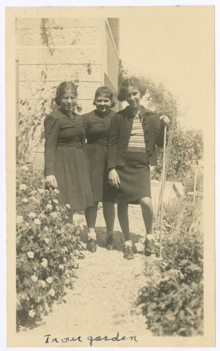 Domia and Hala Sakakini with Ilham Hallaq 