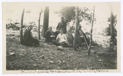 Khalil Sakakini with his Family, Cremisan Valley, Jerusalem