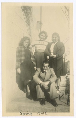 Domia and Hala Khalil Sakakini with Others
