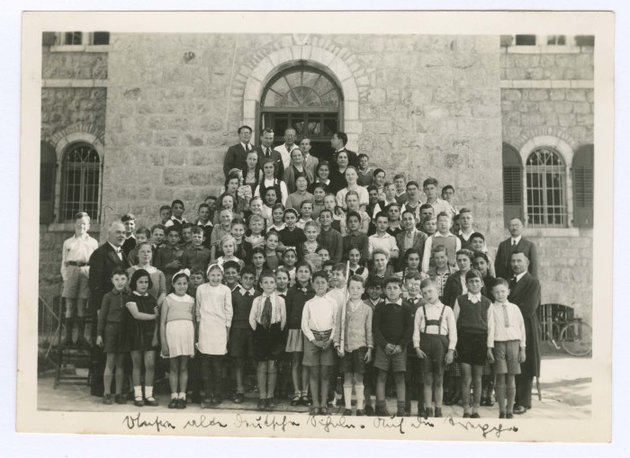 A Photograph of the German Colonial School Students in Jerusalem
