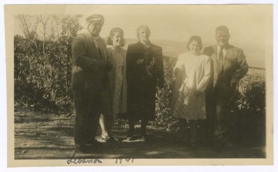 Khalil Sakakin with his Children and Sister in Lebanon, 1941